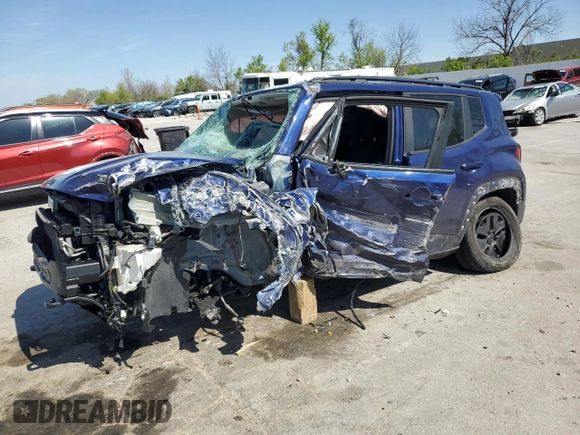 2018 Jeep Renegade Sport with VIN ZACCJBAB6JPH26401, listed as a Copart auction lot 53295285 with Not provided miles and Salvage title. Bid and sale history available at DreamBid. Image 1.