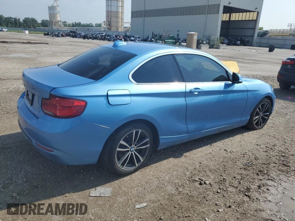 2018 BMW 2 Series 230i xDrive with VIN WBA2J3C56JVA49979, listed as a Copart auction lot 62429544 with 46,541 mi miles and Salvage title. Bid and sale history available at DreamBid. Image 3.