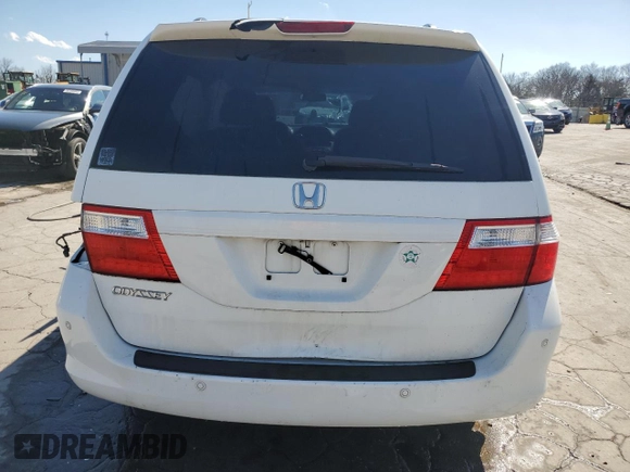 2007 Honda Odyssey EX-L with VIN 5FNRL38677B420231, listed as a Copart auction lot 50798615 with 0 mi miles and Salvage Title. Bid and sale history available at carsss.com. Image 6.