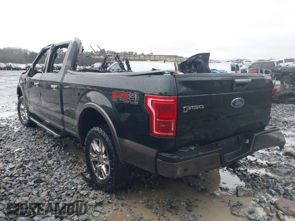 2015 Ford F-150 XLT with VIN 1FTFW1EG0FFA95475, listed as a IAAI auction lot 41546842 with Not Provided miles and . Bid and sale history available at carsss.com. Image 3.