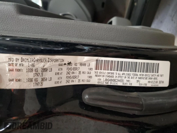 2006 Jeep Commander with VIN 1J8HG48N96C244591, listed as a Copart auction lot 51959975 with 148,342 mi miles and Salvage Title. Bid and sale history available at carsss.com. Image 16.