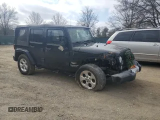 2015 Jeep Wrangler Unlimited Sahara with VIN 1C4BJWEG3FL530114, listed as a Copart auction lot 49444135 with 156,669 mi miles and Salvage Title. Bid and sale history available at carsss.com. Image 4.
