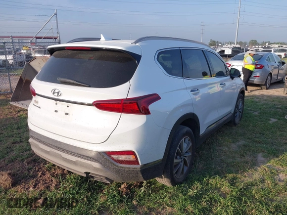 2020 Hyundai Santa Fe Limited with VIN 5NMS53ADXLH217959, listed as a IAAI auction lot 41941861 with 1 mi miles. Bid and sale history available at carsss.com. Image 4.