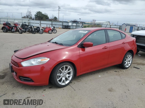 2013 Dodge Dart SXT with VIN 1C3CDFBA1DD194597, listed as a Copart auction lot 51122935 with 115,150 mi miles and Salvage Title. Bid and sale history available at carsss.com. Image 1.