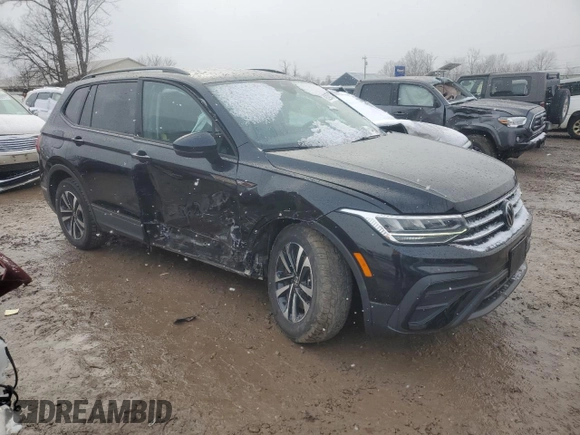 2023 Volkswagen Tiguan S with VIN 3VVFB7AX3PM102667, listed as a Copart auction lot 85290424 with 15,436 mi miles and Salvage title. Bid and sale history available at DreamBid. Image 4.