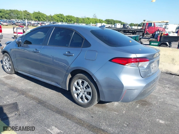 2023 Toyota Corolla LE with VIN 5YFB4MDE1PP078748, listed as a IAAI auction lot 41791383 with 41,490 mi miles. Bid and sale history available at carsss.com. Image 3.