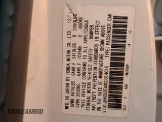 2012 Acura TSX with VIN JH4CU2F43CC014015, listed as a Copart auction lot 60648565 with 180,601 mi miles and Salvage title. Bid and sale history available at DreamBid. Image 12.
