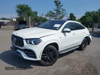 2021 Mercedes-Benz GLE 53 AMG with VIN 4JGFD6BB6MA250046, listed as a IAAI auction lot 42667803 with 65,199 mi miles and . Bid and sale history available at DreamBid. Image 2.
