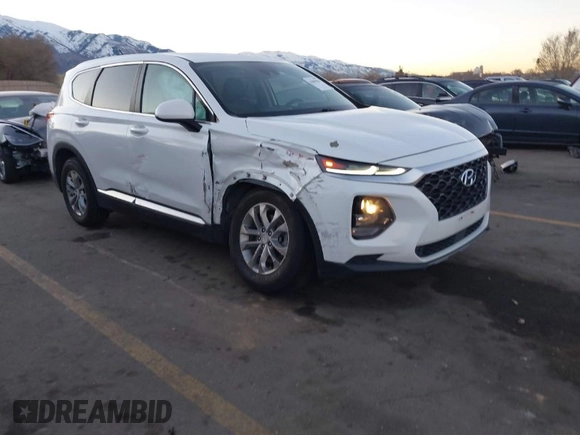 2019 Hyundai Santa Fe SE z VIN 5NMS23AD9KH077362, wystawiony jako IAAI lot #41890584 z przebiegiem 132 476 mil mil oraz . Historia ofert i sprzedaży dostępna na DreamBid. Obrazek 1.