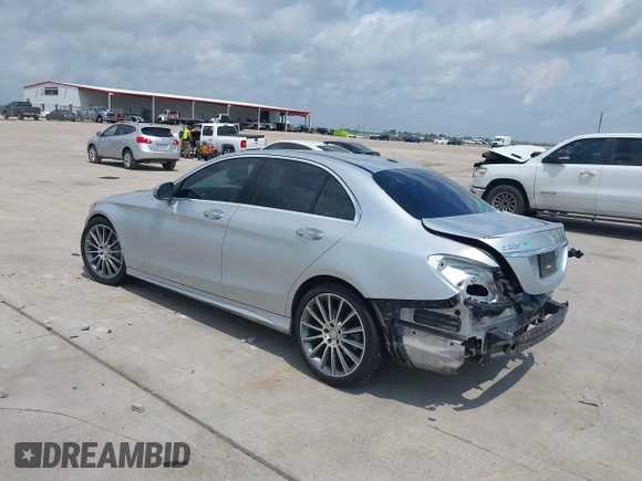 2016 Mercedes-Benz C 300 with VIN 55SWF4JBXGU165273, listed as a IAAI auction lot 42175112 with 104,261 mi miles and . Bid and sale history available at DreamBid. Image 3.