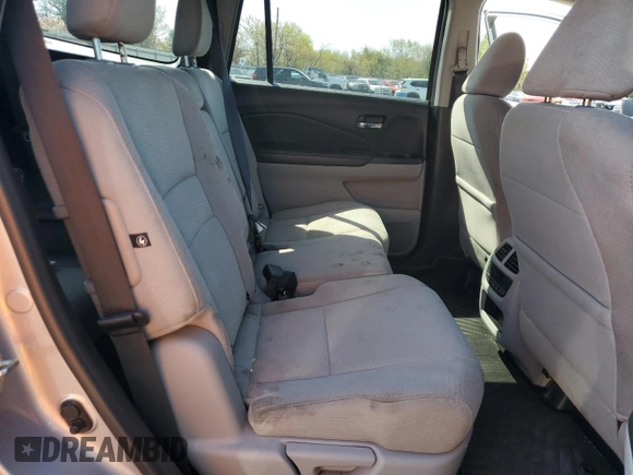 2017 Honda Pilot EX with VIN 5FNYF6H31HB048722, listed as a Copart auction lot 53606135 with 106,538 mi miles and Salvage Title. Bid and sale history available at DreamBid. Image 11.