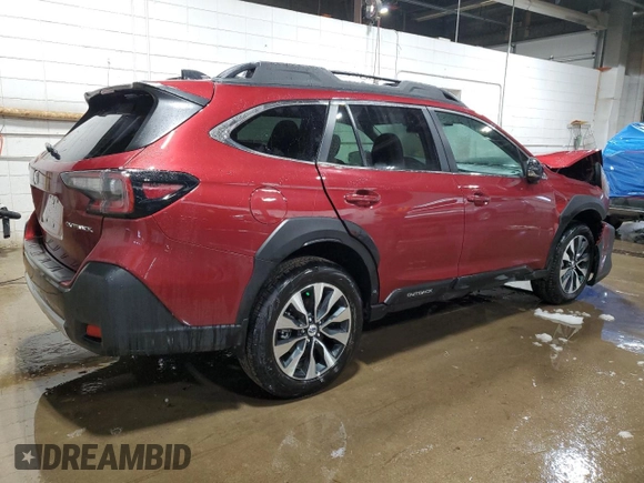 2025 Subaru Outback Limited с VIN 4S4BTANC8S3152260, выставлен на аукционе Copart как лот 51670535 с пробегом 1 349 миль миль и Списание • Salvage title. История ставок и продаж доступна на DreamBid. Изображение 3.