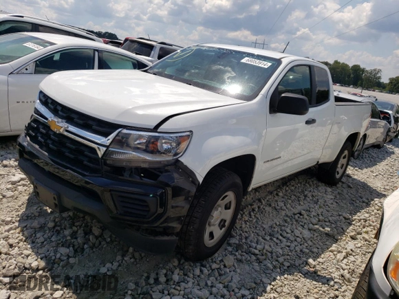 2021 Chevrolet Colorado 2WD Work Truck with VIN 1GCHSBEA5M1123934, listed as a Copart auction lot 68053914 with 75,136 mi miles and Salvage title. Bid and sale history available at DreamBid. Image 1.