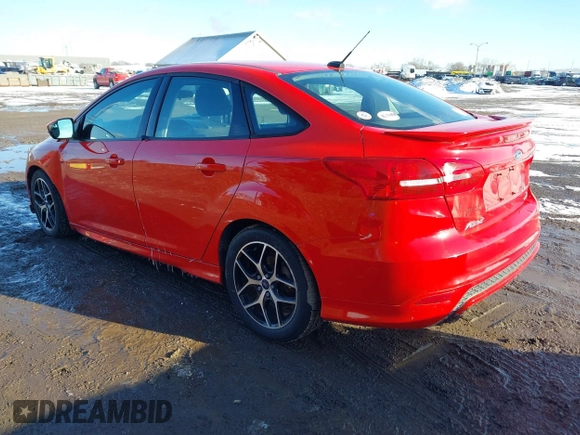 2015 Ford Focus SE with VIN 1FADP3F24FL367357, listed as a IAAI auction lot 41638693 with 107,379 mi miles. Bid and sale history available at carsss.com. Image 3.