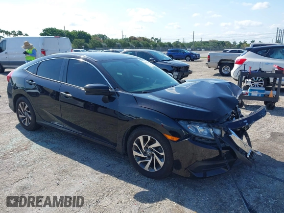 2018 Honda Civic Sedan EX with VIN 19XFC2F76JE022336, listed as a IAAI auction lot 41977879 with 75,134 mi miles. Bid and sale history available at carsss.com. Image 1.