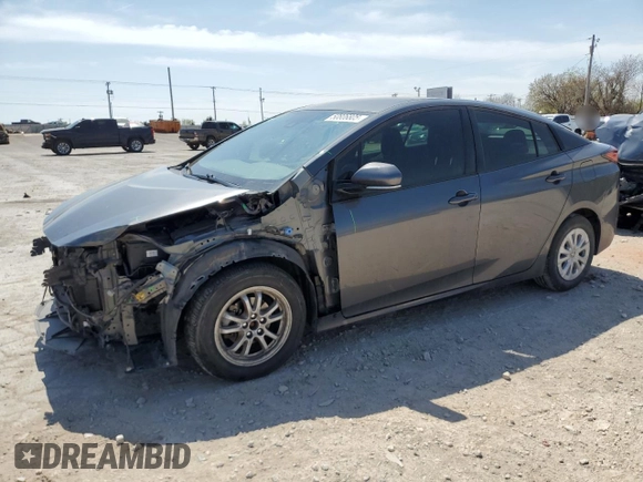 2019 Toyota Prius L Eco with VIN JTDKARFU0K3074279, listed as a Copart auction lot 50806805 with 55,496 mi miles and Salvage Title. Bid and sale history available at carsss.com. Image 1.