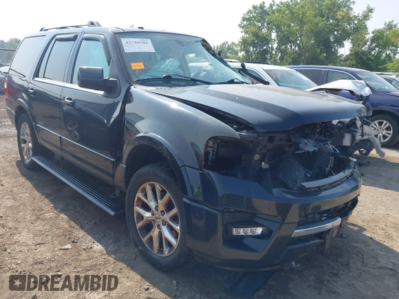 2015 Ford Expedition Limited z VIN 1FMJU2AT3FEF09598, wystawiony jako IAAI lot #42740501 z przebiegiem Nie podano mil oraz . Historia ofert i sprzedaży dostępna na DreamBid. Obrazek 1.
