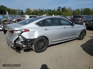 2019 Genesis G80 3.8L with VIN KMTFN4JE4KU324725, listed as a Copart auction lot 72371104 with 55,673 mi miles and Salvage Title. Bid and sale history available at carsss.com. Image 3.