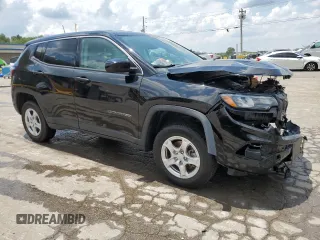 2022 Jeep Compass Sport with VIN 3C4NJDAB6NT221123, listed as a Copart auction lot 61963685 with 32,764 mi miles and Salvage title. Bid and sale history available at DreamBid. Image 4.