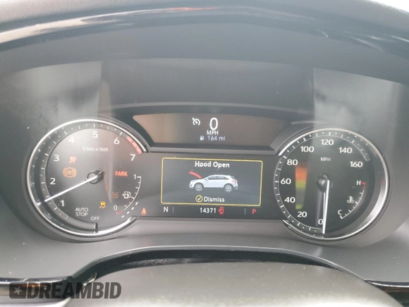 2024 Cadillac XT5 FWD Luxury with VIN 1GYKNAR4XRZ747310, listed as a Copart auction lot 55598585 with 14,371 mi miles and Salvage title. Bid and sale history available at DreamBid. Image 9.