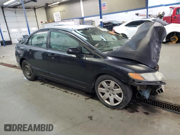 2008 Honda Civic LX with VIN 2HGFA16528H522525, listed as a Copart auction lot 47411135 with Not Provided miles and Non Repairable. Bid and sale history available at DreamBid. Image 4.