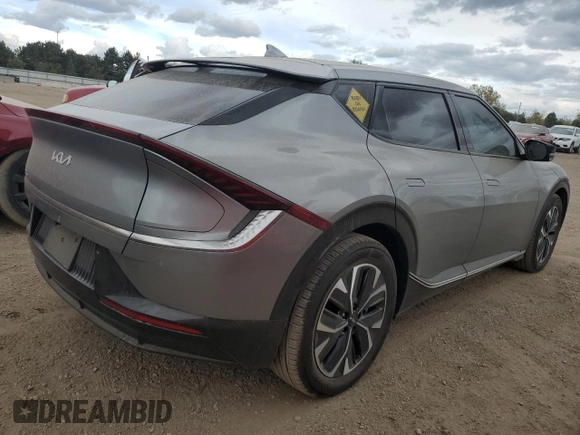 2022 Kia EV6 Wind with VIN KNDC3DLC6N5087124, listed as a Copart auction lot 75606944 with 11,687 mi miles and Salvage Title. Bid and sale history available at carsss.com. Image 3.