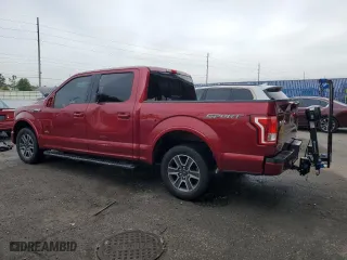 2015 Ford F-150 XL with VIN 1FTEW1CG2FFC86975, listed as a Copart auction lot 50244235 with 96,757 mi miles and Salvage Title. Bid and sale history available at carsss.com. Image 2.