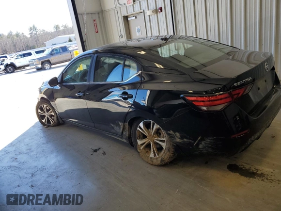 2022 Nissan Sentra SV with VIN 3N1AB8CV3NY206885, listed as a Copart auction lot 50695795 with 56,789 mi miles and Salvage Title. Bid and sale history available at DreamBid. Image 2.