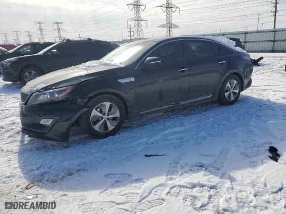 2015 Kia Optima Hybrid with VIN KNAGM4AD5F5086359, listed as a Copart auction lot 45370665 with NaN miles and Salvage Title. Bid and sale history available at carsss.com. Image 1.