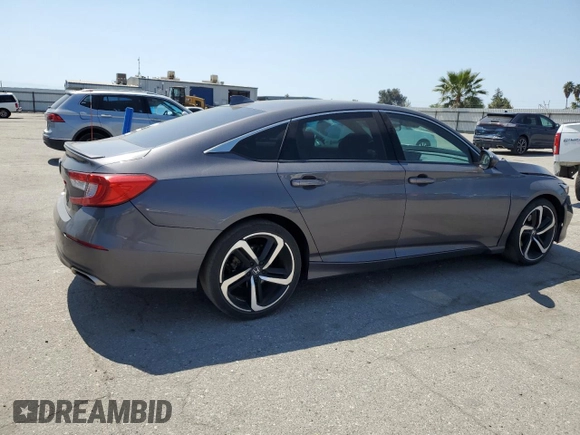 2019 Honda Accord Sport with VIN 1HGCV1F35KA024556, listed as a Copart auction lot 52312295 with 59,264 mi miles and Salvage Title. Bid and sale history available at DreamBid. Image 3.