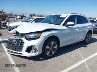2023 Audi Q5 Premium Plus with VIN WA1BBAFY7P2167227, listed as a IAAI auction lot 42632124 with 17,065 mi miles and . Bid and sale history available at DreamBid. Image 18.