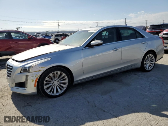2018 Cadillac CTS Sedan Luxury AWD with VIN 1G6AX5SX5J0105225, listed as a Copart auction lot 47217855 with 44,737 mi miles and Salvage Title. Bid and sale history available at carsss.com. Image 1.