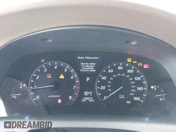 2007 Lexus LS 460 with VIN JTHBL46F675040713, listed as a IAAI auction lot 42624465 with 109,079 mi miles and . Bid and sale history available at DreamBid. Image 7.