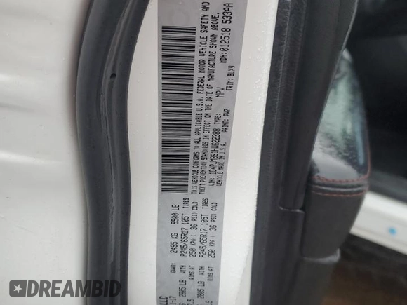 2017 Jeep Cherokee Trailhawk with VIN 1C4PJMBS1HW622388, listed as a Copart auction lot 54990075 with 101,437 mi miles and Salvage title. Bid and sale history available at DreamBid. Image 12.
