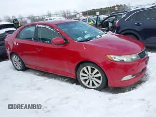 2013 Kia Forte SX with VIN KNAFW4A33D5693791, listed as a IAAI auction lot 41486906 with 154,579 mi miles. Bid and sale history available at carsss.com. Image 1.