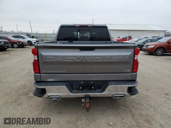 2021 Chevrolet Silverado 1500 LTZ with VIN 1GCUYGET5MZ135627, listed as a Copart auction lot 46025674 with Not Provided miles and Salvage Title. Bid and sale history available at DreamBid. Image 6.