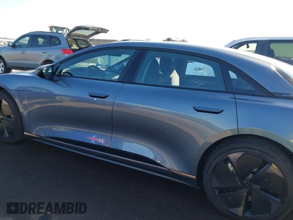 2025 Lucid Air Pure with VIN 50EA1PGA6SA002823, listed as a IAAI auction lot 41840873 with 756 mi miles. Bid and sale history available at carsss.com. Image 15.