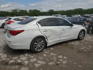 2015 Infiniti Q50 Premium with VIN JN1BV7AP5FM345771, listed as a Copart auction lot 59021485 with 170,199 mi miles and Salvage title. Bid and sale history available at DreamBid. Image 3.