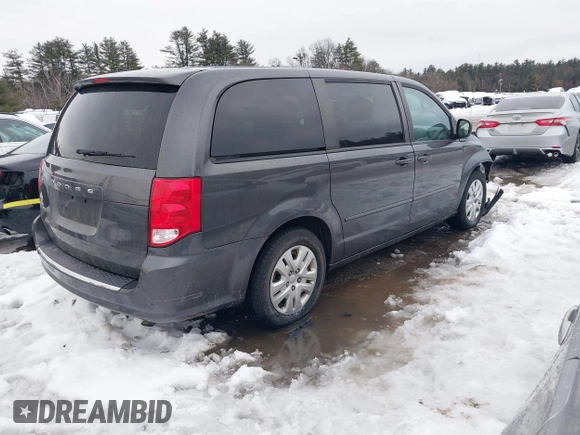 2017 Dodge Grand Caravan SE with VIN 2C4RDGBG2HR563745, listed as a IAAI auction lot 41577423 with 78,190 mi miles and . Bid and sale history available at DreamBid. Image 4.