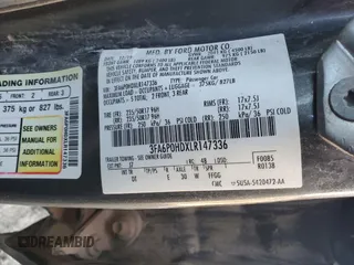 2020 Ford Fusion SE with VIN 3FA6P0HDXLR147336, listed as a Copart auction lot 79800464 with Not Provided miles and Salvage Title. Bid and sale history available at carsss.com. Image 12.