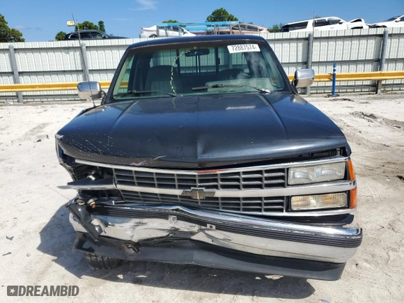 1993 Chevrolet C/K 1500 with VIN 2GCEC19K6P1233242, listed as a Copart auction lot 72887574 with 215,878 mi miles and Salvage Title. Bid and sale history available at carsss.com. Image 5.