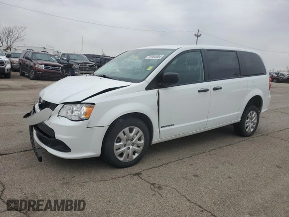2020 Dodge Grand Caravan SE with VIN 2C4RDGBG9LR248739, listed as a Copart auction lot 87354994 with 72,651 mi miles and Salvage Title. Bid and sale history available at DreamBid. Image 1.