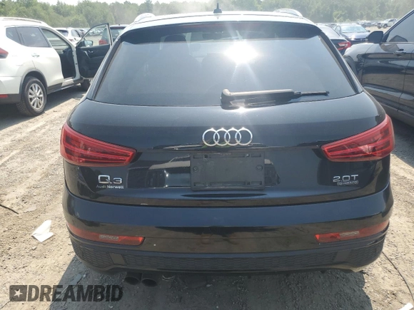 2016 Audi Q3 Prestige with VIN WA1GFCFS1GR013587, listed as a Copart auction lot 60124845 with 74,938 mi miles and Salvage title. Bid and sale history available at DreamBid. Image 6.