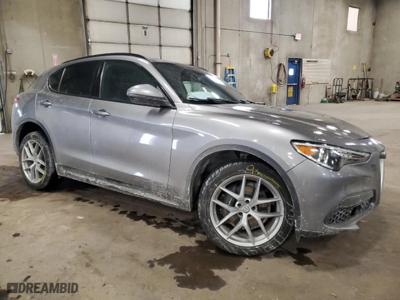 2018 Alfa Romeo Stelvio Ti Sport with VIN ZASFAKNN3J7B59506, listed as a Copart auction lot 44941195 with 80,408 mi miles and Salvage Title. Bid and sale history available at carsss.com. Image 4.