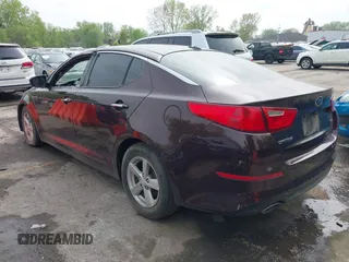 2015 Kia Optima LX with VIN 5XXGM4A79FG494002, listed as a IAAI auction lot 42082041 with 179,076 mi miles. Bid and sale history available at carsss.com. Image 3.