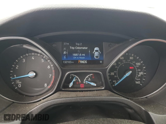 2017 Ford Focus SEL with VIN 1FADP3H26HL331010, listed as a Copart auction lot 49984885 with 132,163 mi miles and Salvage Title. Bid and sale history available at carsss.com. Image 9.