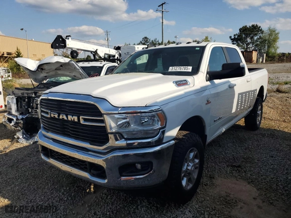 2020 Ram 2500 Big Horn with VIN 3C6UR5DL4LG123722, listed as a Copart auction lot 51276785 with 0 mi miles and Salvage Title. Bid and sale history available at carsss.com. Image 1.