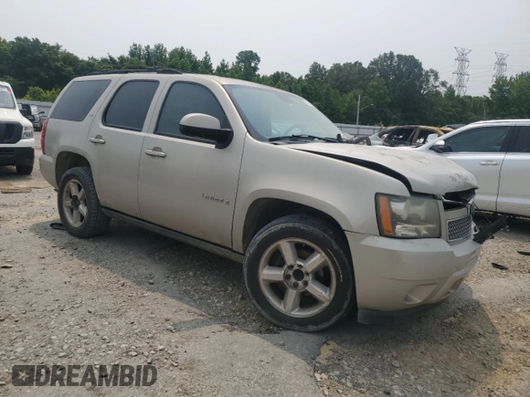 2007 Chevrolet Tahoe LTZ with VIN 1GNFC13J47J241194, listed as a Copart auction lot 59099595 with 282,190 mi miles and Clean title. Bid and sale history available at DreamBid. Image 4.