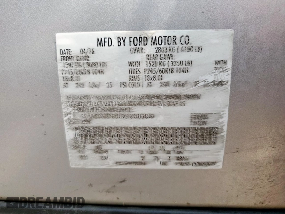 2016 Ford Explorer XLT z VIN 1FM5K8D80GGC88694, wystawiony jako Copart lot #55235255 z przebiegiem 101 590 mil mil oraz Szkoda całkowita • Salvage title. Historia ofert i sprzedaży dostępna na DreamBid. Obrazek 12.