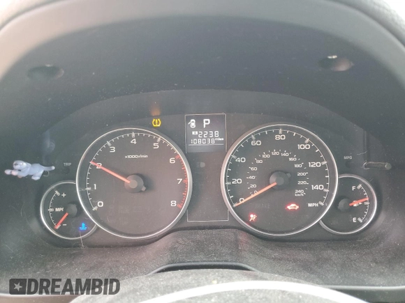 2013 Subaru Outback Premium with VIN 4S4BRBGC2D3309236, listed as a Copart auction lot 54017115 with 108,038 mi miles and Salvage Title. Bid and sale history available at carsss.com. Image 9.